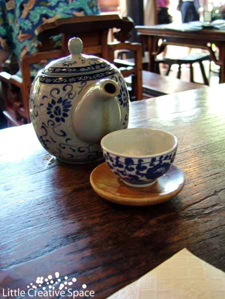 Fancy Blue Tea Pot