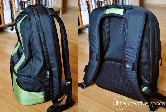 Lowepro CompuDaypack side and back