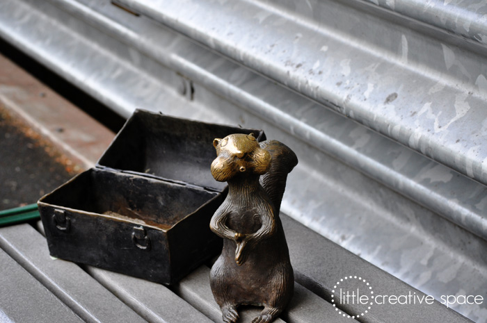 Bronze Squirrel Statue