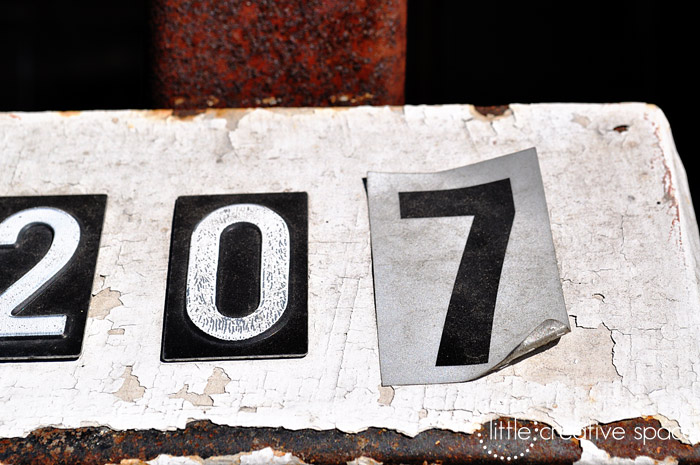 Weathered Numbers