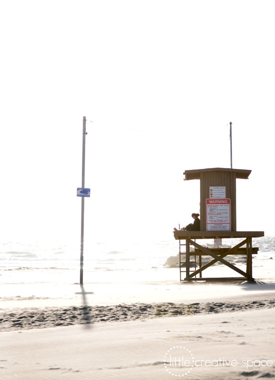 Faded Lifeguard Tower