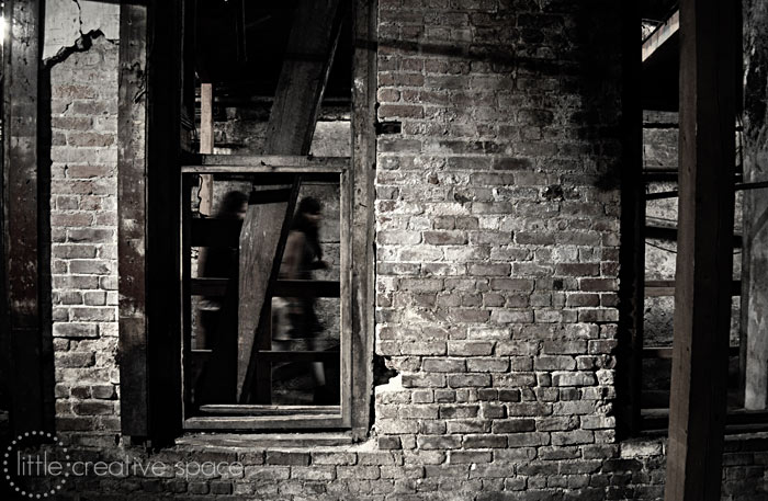 Black & White Underground Ghostly Windows