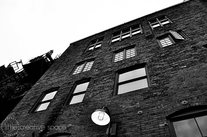 High Contrast Brick Building