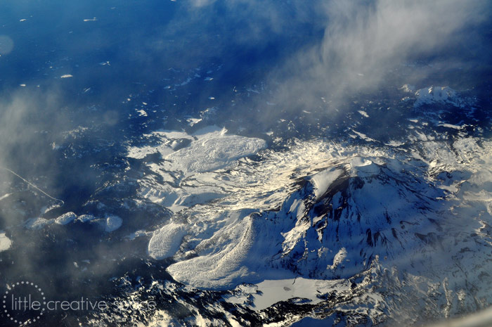 Snowy Peak From Above