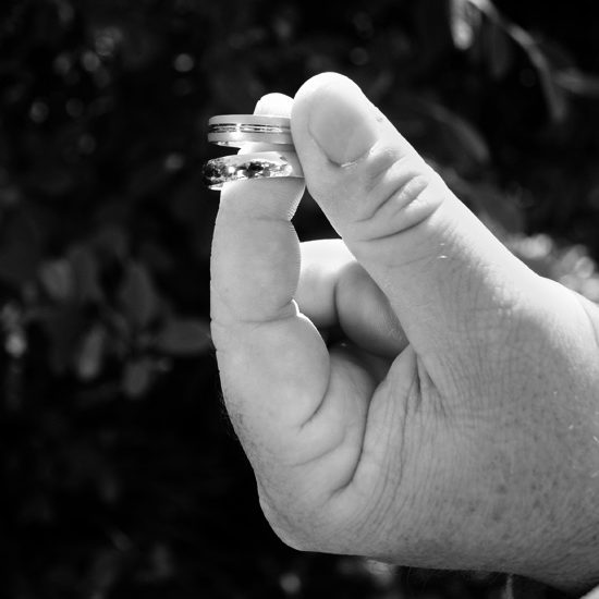 B&W Wedding Rings