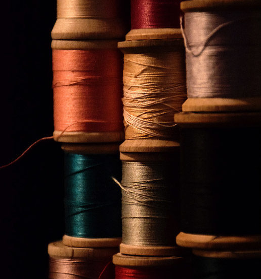 Vintage Wooden Thread Spools - 365 Project