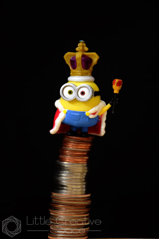 King Minion On Stacked Coins - 365 Project