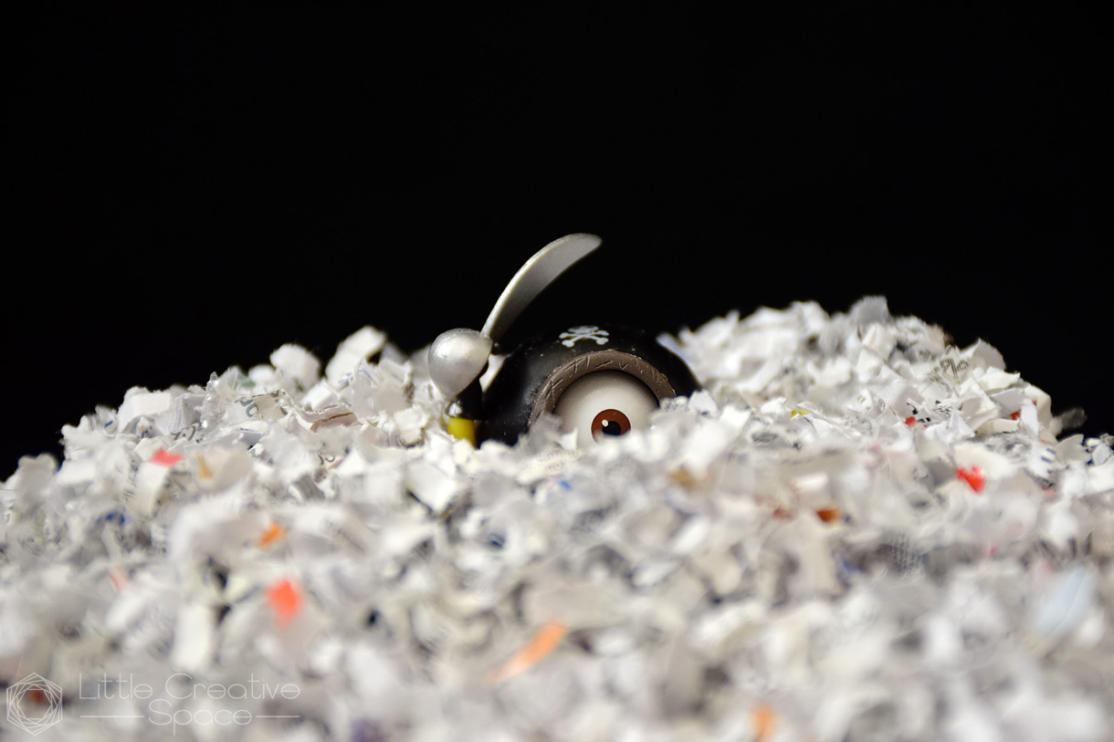 Pirate Minion Buried In Paper - 365 Project