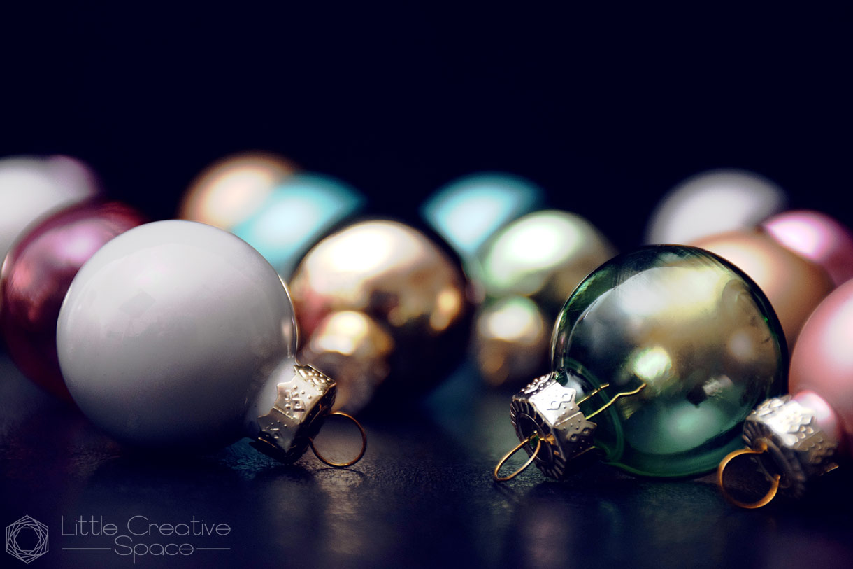 Pastel Christmas Ornament Globes - 365 Project